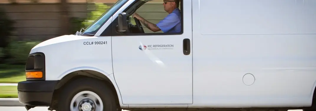 KIC Refrigeration service vehicle serving Sioux Falls area
