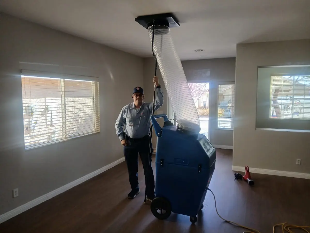 Professional Dryer Vent Cleaning work inside a Sioux Falls home